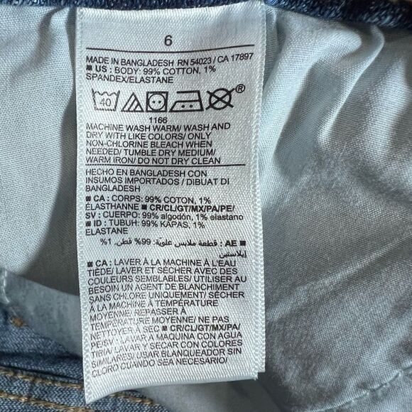 Old Navy high rise cut off style jean shorts size 6 - Picture 11 of 11